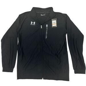 Under Armour Mens Activewear Track Jacket Black Stretch Mockneck S New